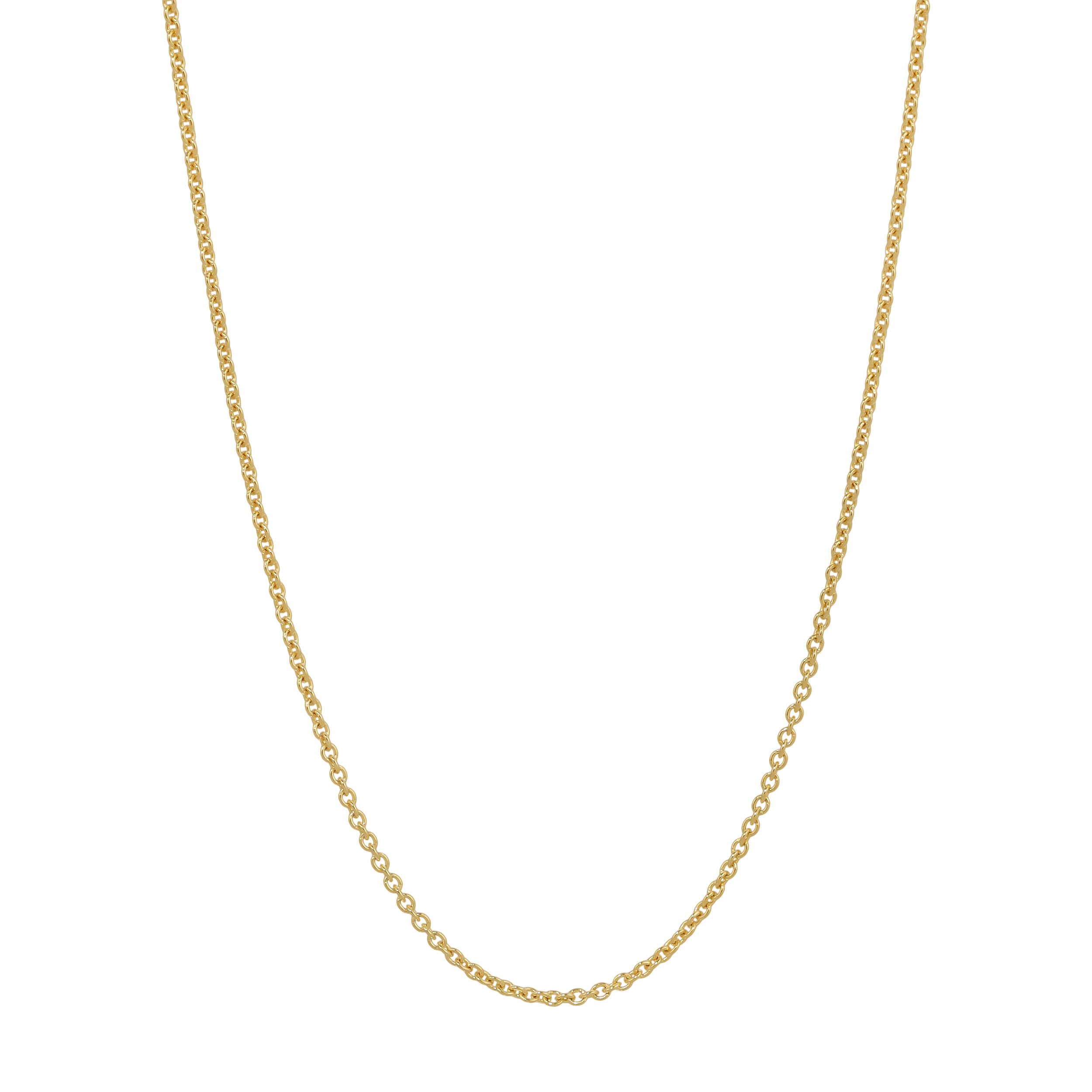 Solid 14K Yellow good Gold Necklace Stamped Italy 16 inches