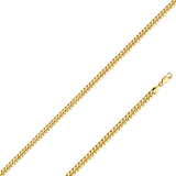 10K REAL Hollow Yellow Gold 3.00mm-11.00mm MIAMI CUBAN Chain