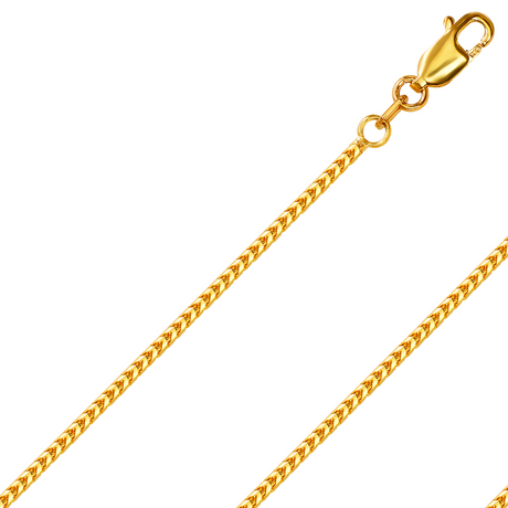 10K REAL Solid Yellow Gold 1.20mm-3.25mm Diamond Cut FRANCO Chain